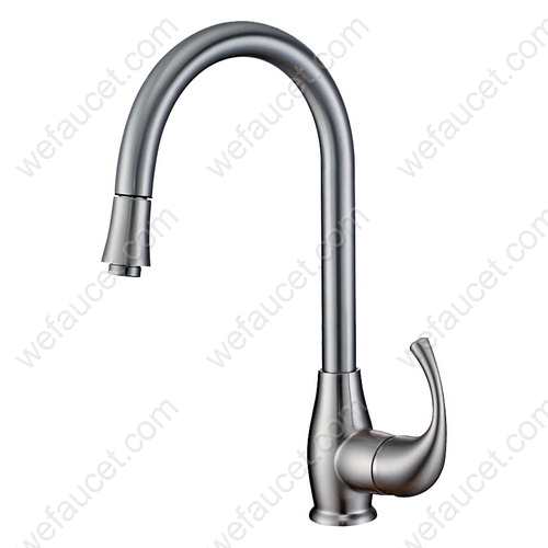 Pull-Down Kitchen Faucet, Single-Handle, Chrome