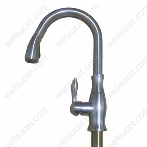 Single-Lever Faucets, Zinc Alloy Handle, Brushed Nickel