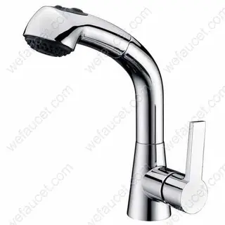 Pull-Out Kitchen Faucet, Two-Function Sprayhead, Brushed Nickel