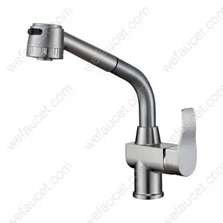 Single-Handle Kitchen Faucet, Pull-Out Sprayer, Zinc Alloy Handle