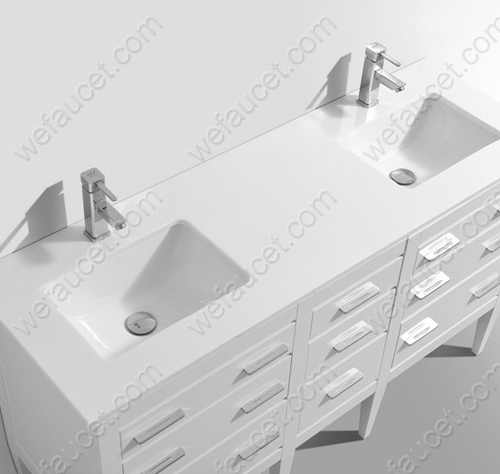 Bathroom Vanity Top, Natural Quartz Grain, Polymer Resin, Colorful Pigment