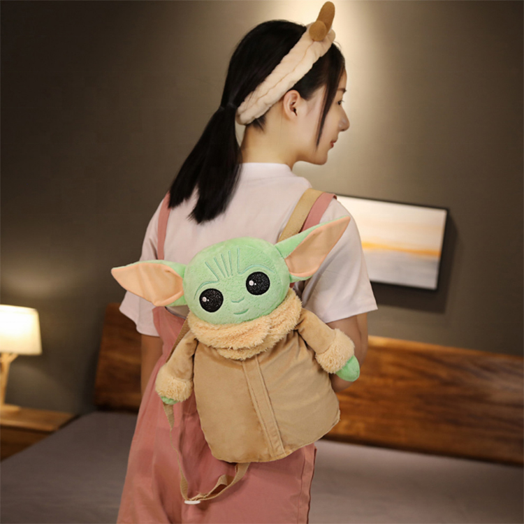 Plush Animal Yoda/Hello Kitty/SpongeBob/ Cartoon Backpack Bags Toys for Toddles