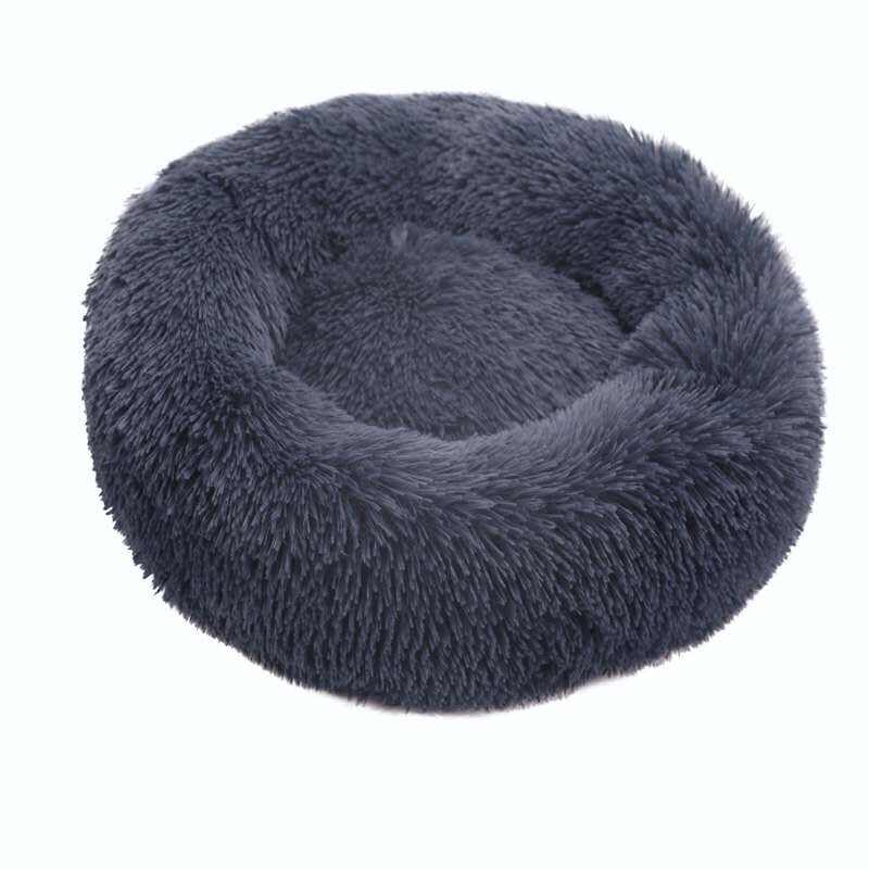 Round Cat Beds House Soft Long Plush Best Pet Dog Bed