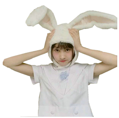 popular girls rabbit Headband Plush Rabbit ears hoops white bunny ears Headdress