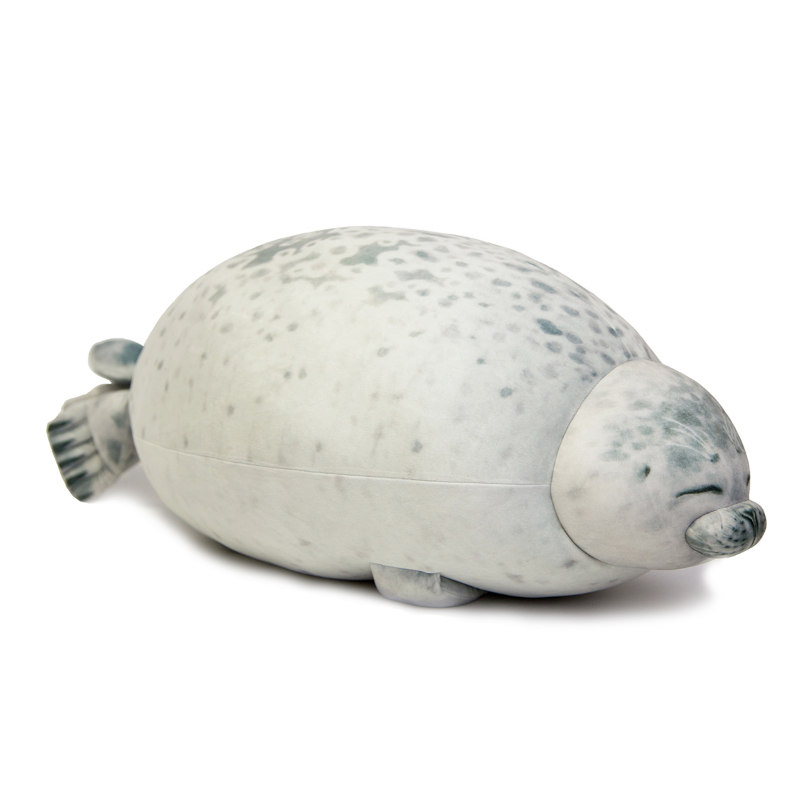 Angry Blob Seal Pillow Chubby 3D Novelty Sea Lion Doll Plush Stuffed