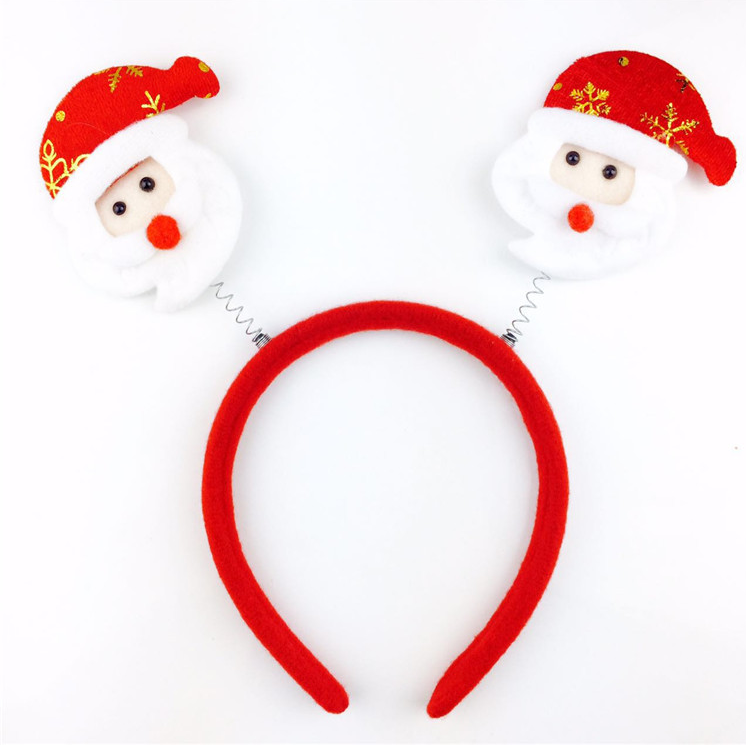 Christmas gift Santa Claus antler head buckle adult children performance props wholesale