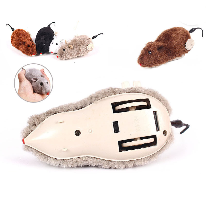 Hot Creative Funny Clockwork Spring Power Plush Mouse Toy