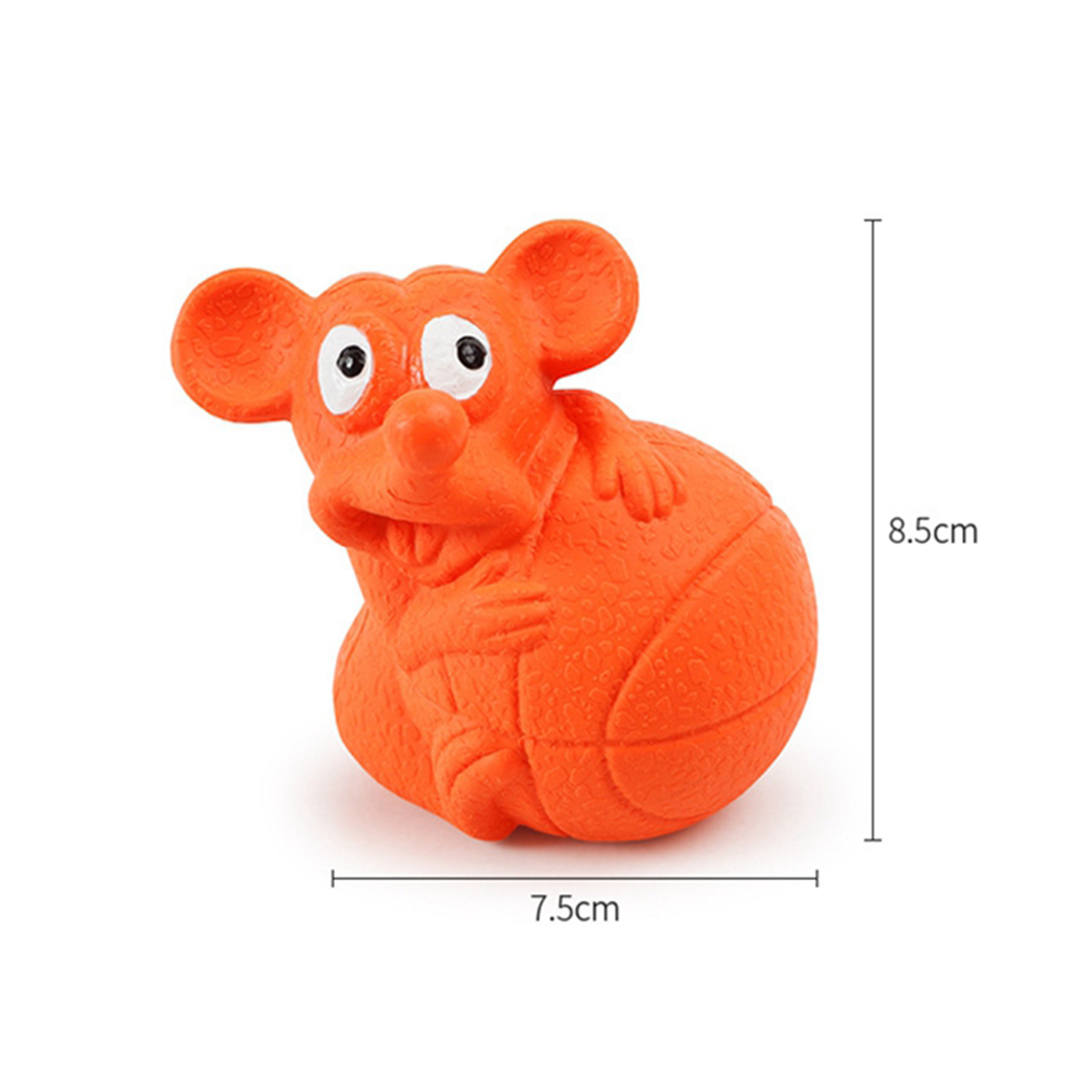 Pet Squeaky Toy Creative Mouse Shape Rubber Dog Bite Toy Dog Teething