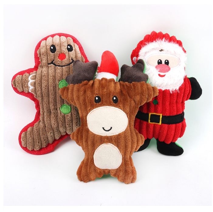 Pet Dog Christmas Squeaky Toys interactive Plush Toy