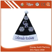 Black Christmas Toy Hat Silk Screen Color Custom