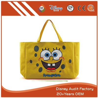Folding Cartoon Shopping Bag Polyester Latest Fashion Design