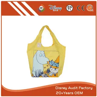 Folding Cartoon Vest Bags Embroidery Screen Printing Pantone Color