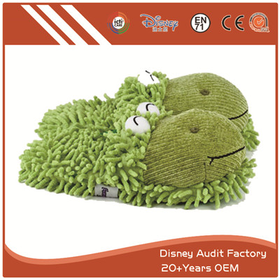 Fuzzy Frog Slippers