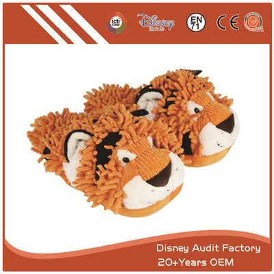 Fuzzy Tiger Slippers