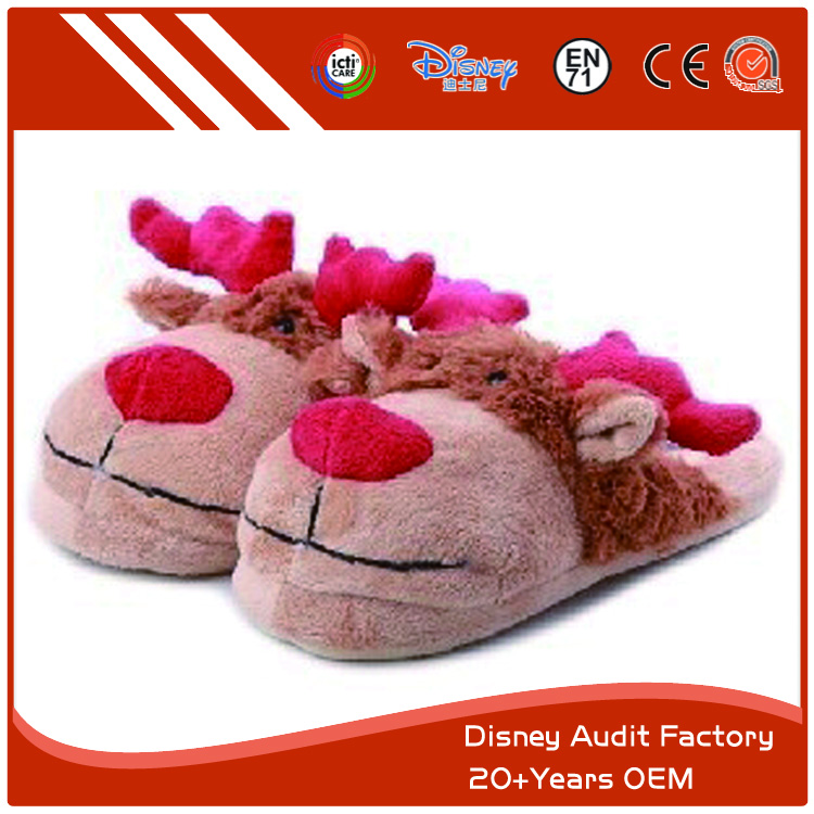 Plush Elk Slippers, OEM Service