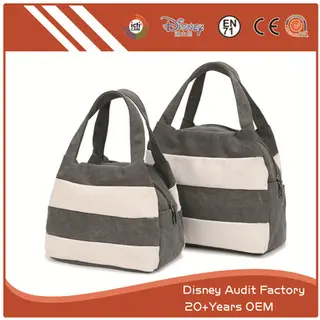Striped Bag Made of Canvas or Other Materials, Durable in Use