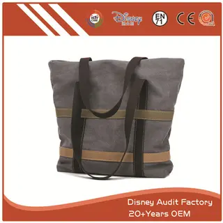 Grey Canvas Bag, High Quality, Durable in Use