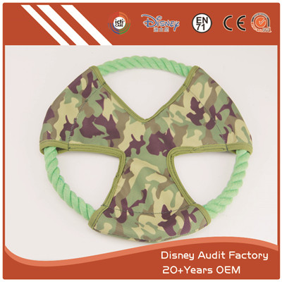Pet Canvas Knot Toys Round 100% Polyester Filling Bite Resistant