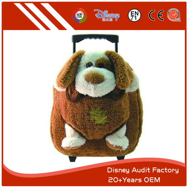 Plush Dog Backpack, 45CM, Embroidery Pattern, Comfortable Fabric