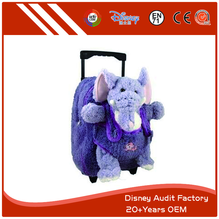 Plush Elephant Backpack, 100% PP Cotton Fill, 45CM, Customized