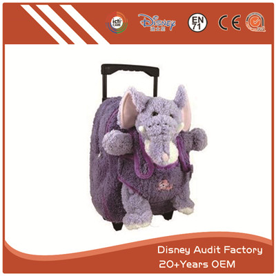 Plush Elephant Backpack Purple Color Super Comfortable