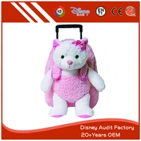Pink Cat Child Backpack, 100% PP Cotton, 40CM, Customized
