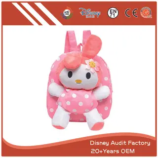 Plush Rabbit Children's Backpack, Comfortable Fabric, 40CM