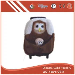 Plush Owl Backpack for Kids, 100% PP Cotton, Can Be Customized
