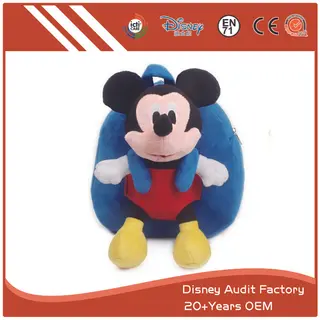Plush Mouse Backpack for Children, 100% PP Cotton Fill