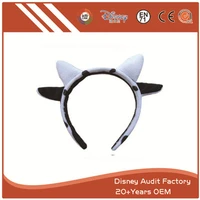 Plush Ears Headband Embroidered