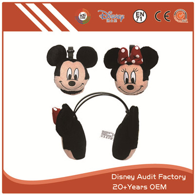 Short Fiber Mickey Mouse Ear Headband 100% PP Cotton
