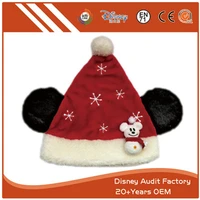 Plush Christmas Winter Wear Hat Unisex Red Color