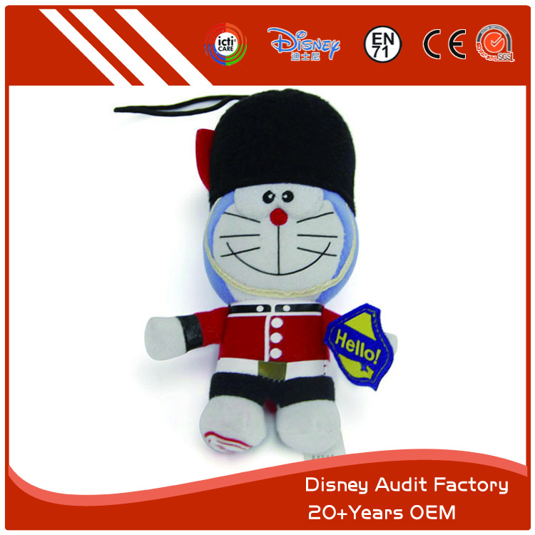 100% PP Cotton Stuffed Cat, Plush Toys, Embroidery Design