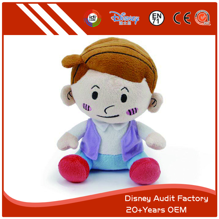Stuffed Kawaii Little Girl Plush Toy, Soft Toy, Printing Patterns