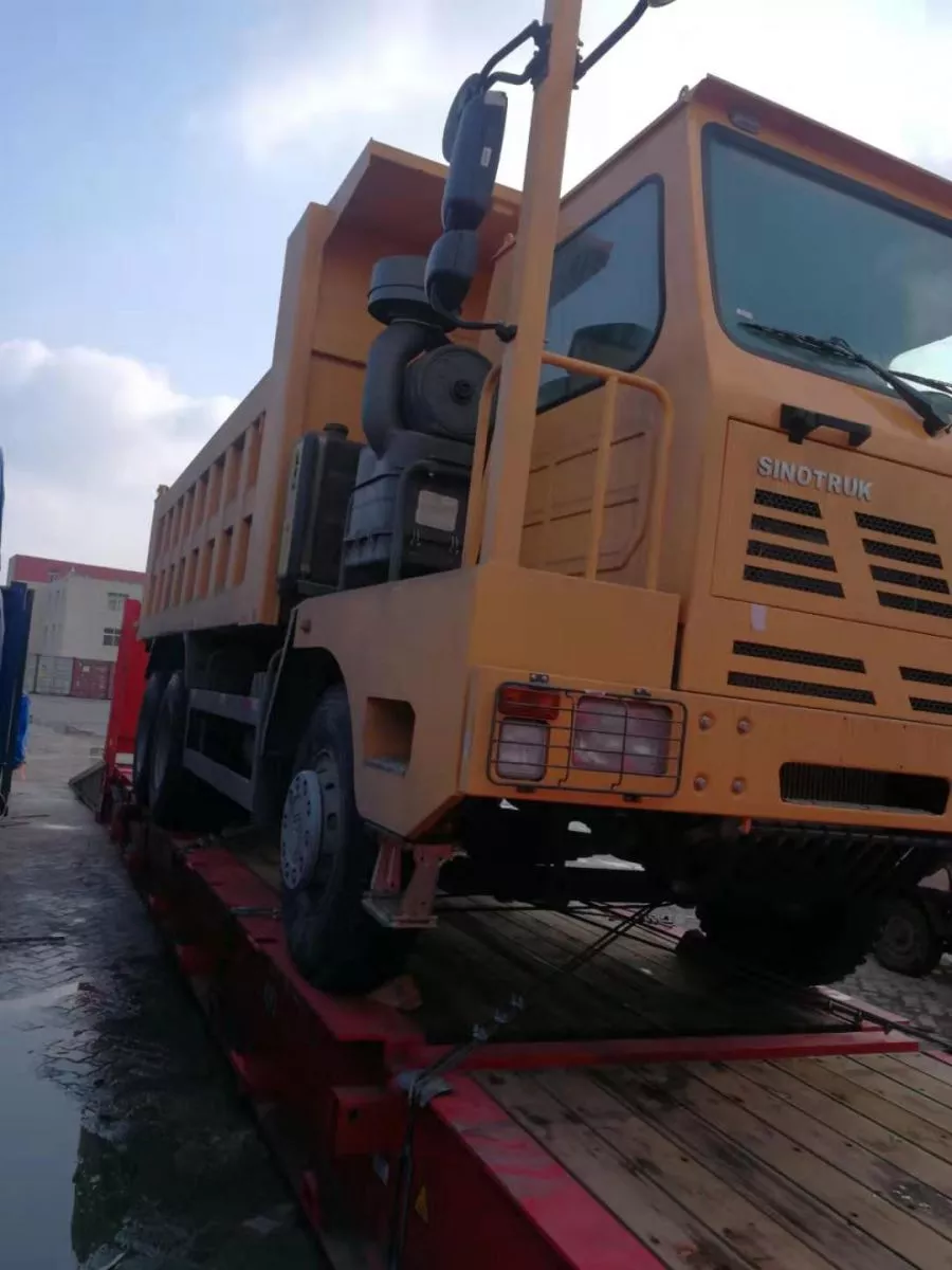 An off-road dump truck will be shipped o our customer in Malaysia