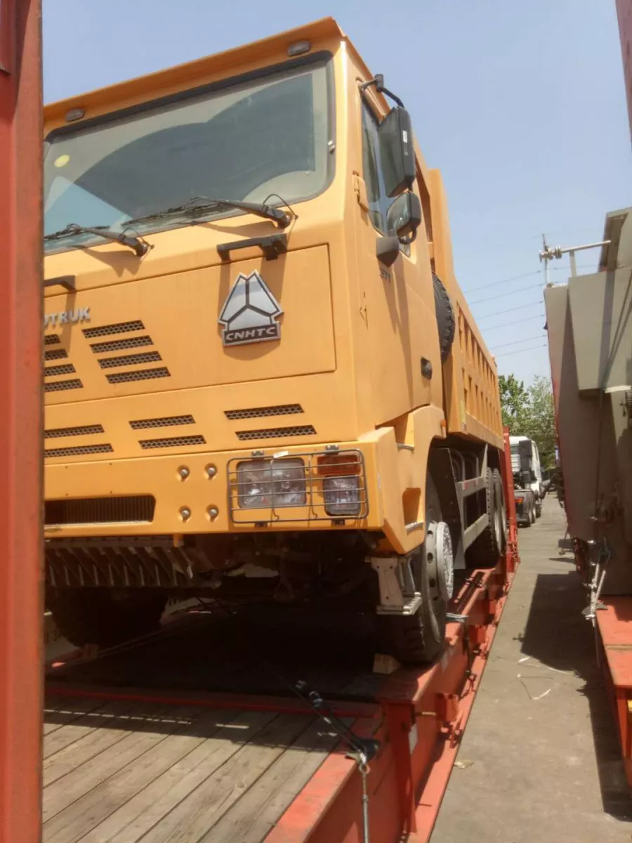 An off-road dump truck will be shipped out to Southeast Asia