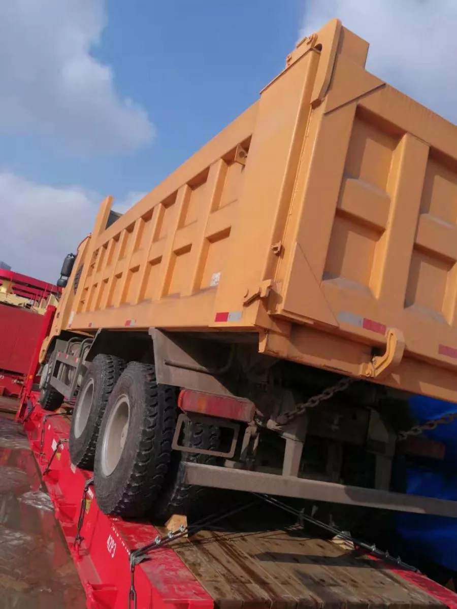 An off-road dump truck will be shipped o our customer in Malaysia