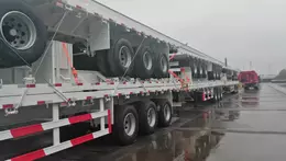 Six Units of Flatbed Trailers Ready to Be Shipped to South Africa