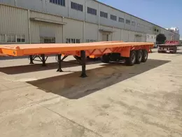 Stock of 20 units of 40ft 3-axle flatbed semi-trailer for promotion