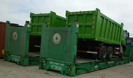 Two Units of Dump Truck are Ready to be Shipped to Phillpines