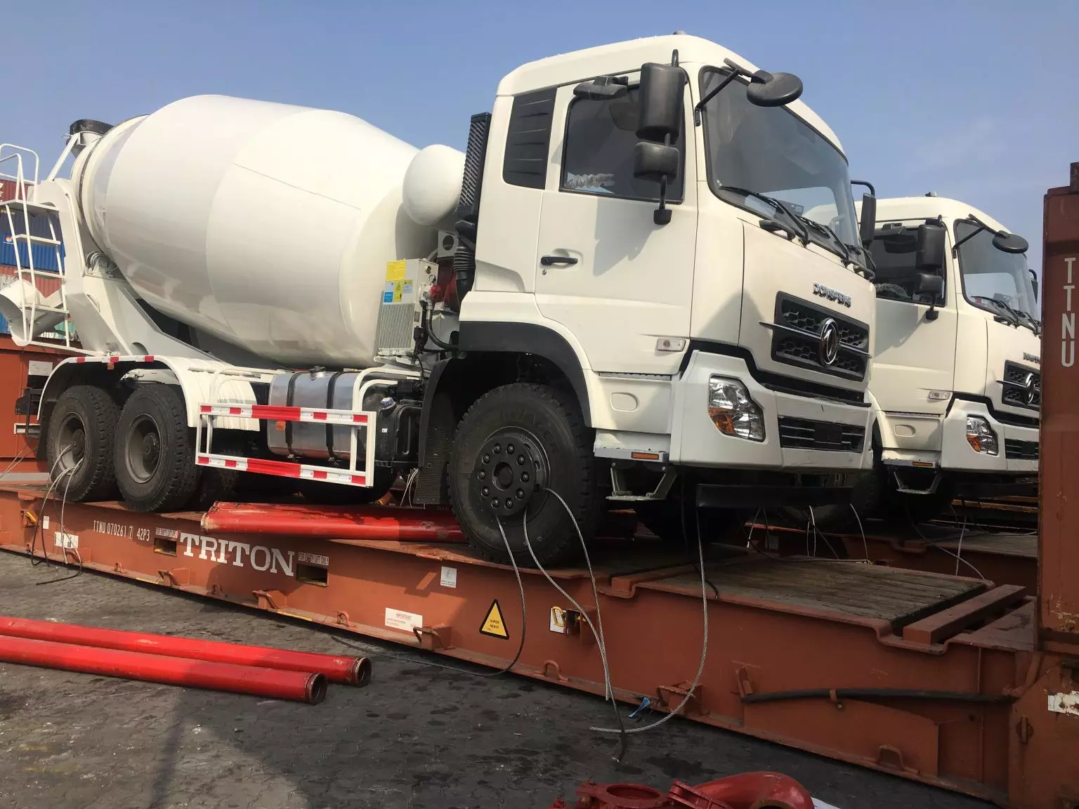 Two units of mixer truck are to be shipped to our Philippine customers