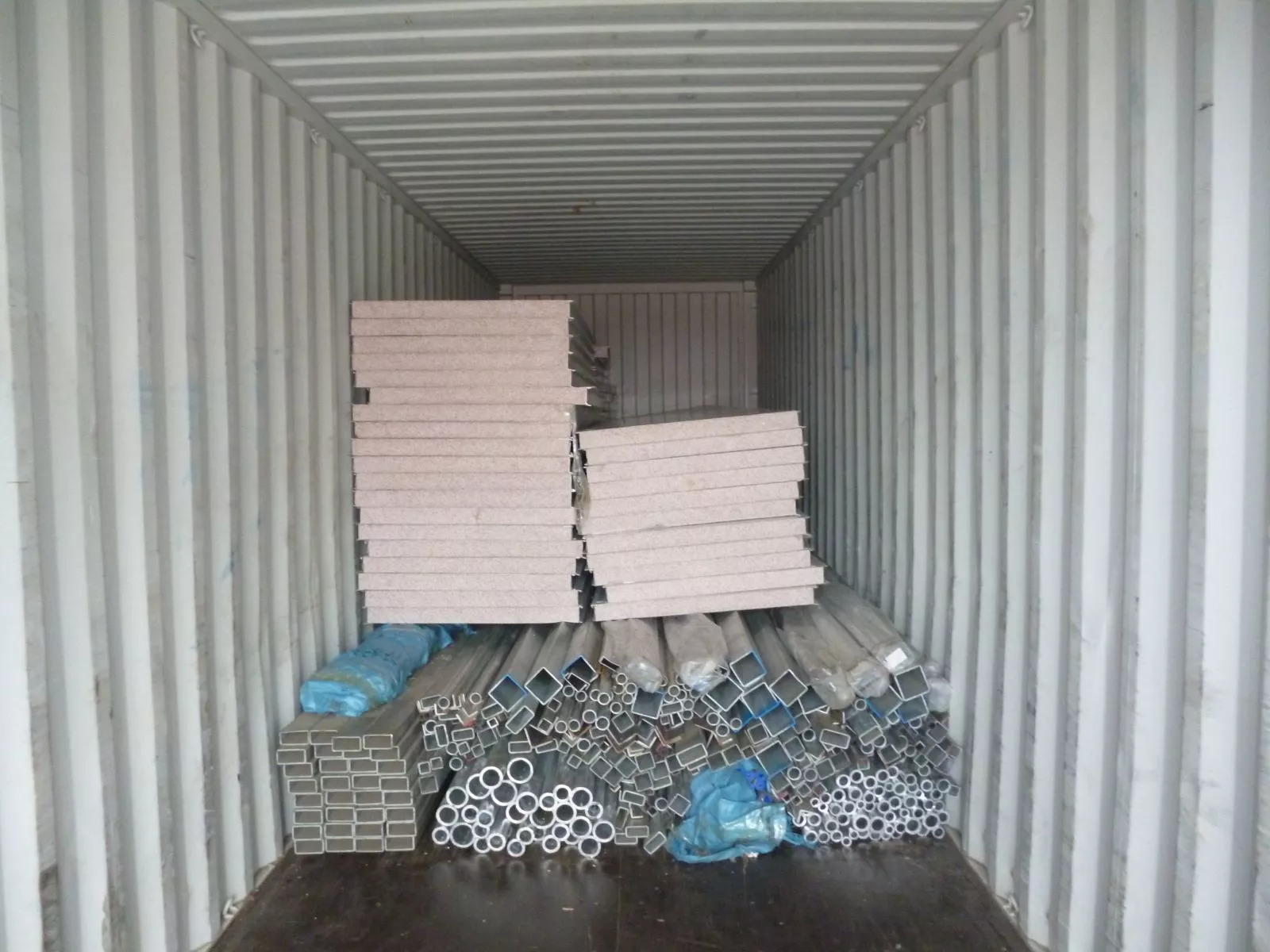 Materials Are Loaded into the Container