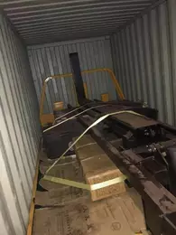 Flatbed tow truck upper part is ready to be shipped out to Taiwan