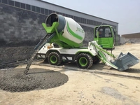 Self Loading Concrete Truck Mixer, 4 m3, 660L, Curb Weight 8500kg