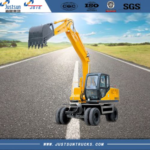 Excavator Wheel Type, Operating Weight 800 kg-1200 kg, 85 KW