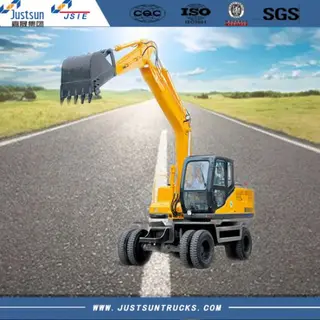 Excavator Wheel Type, Operating Weight 800 kg-1200 kg, 85 KW