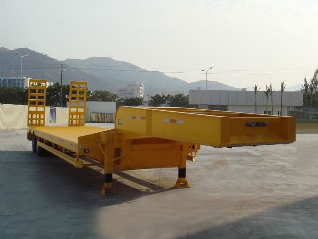 Low Bed Semi Trailer, 2 Axle, 3 Axle, 4 Axle, 12-18M, 50-120 Ton