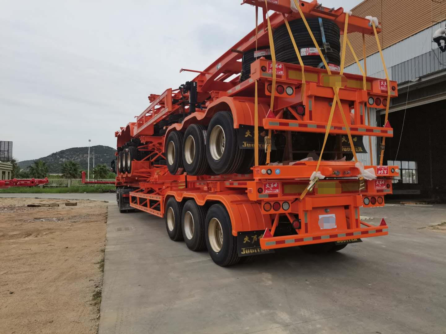 3-Axle Skeleton Semi Trailer