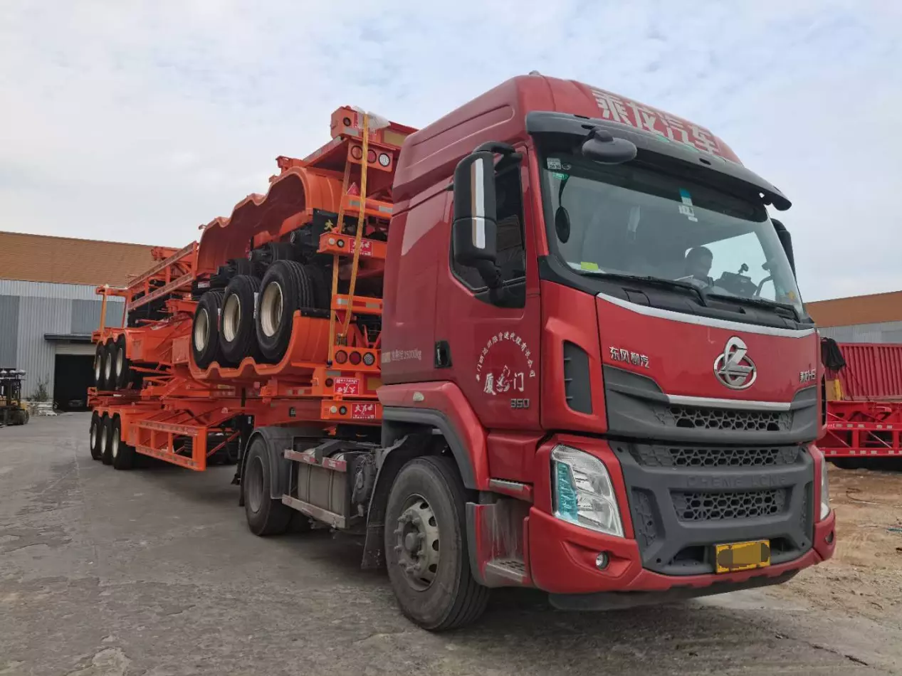 45FT 3-Axle Skeleton Semi Trailer