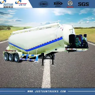 Dry Bulk Trailer, 30-45 m3, 6000-11000 kg, Carbon Steel, Aluminum